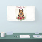 Happy New Year 2026 Dog Theme Banner (Messe)