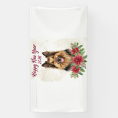 Happy New Year 2026 Dog Theme Banner (Vertikal)