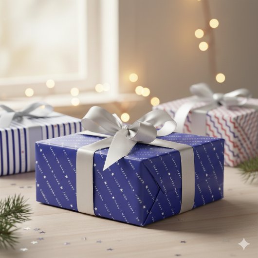 Happy New Year 2026 Elegant Geschenkpapier Set