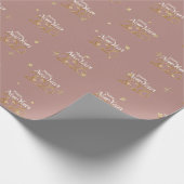 Happy New Year 2026 Elegant Wrapping Paper Geschenkpapier (Ecke)