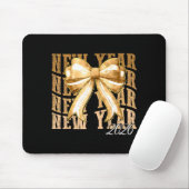 Happy New Year 2026 Eve Coquette Party Golden Fami Mousepad (Mit Mouse)