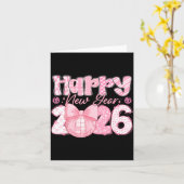 Happy New Year 2026 Eve Party Family Matching Men Karte (Gelbe Blume)