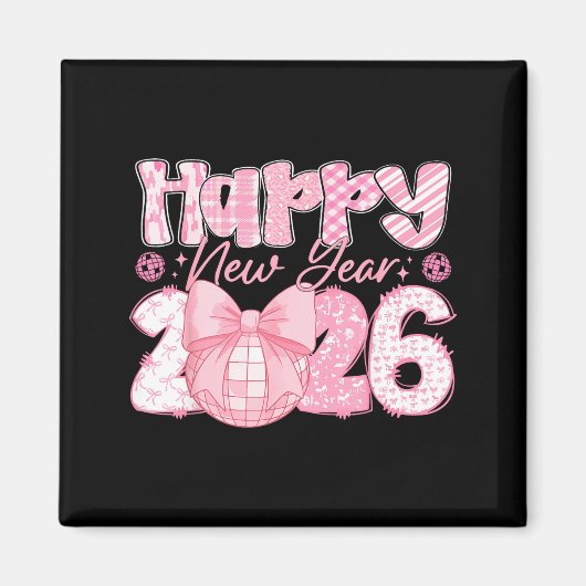 Happy New Year 2026 Eve Party Family Matching Men Magnet (Vorne)