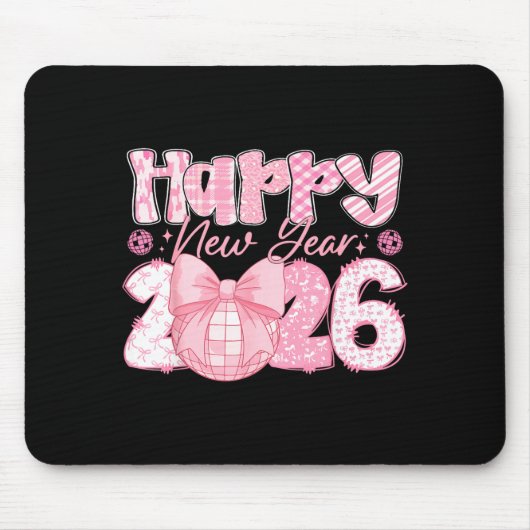 Happy New Year 2026 Eve Party Family Matching Men  Mousepad (Vorne)
