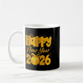 Happy New Year 2026 Eve Party Gold Family Matching Kaffeetasse (Links)
