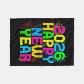 Happy New Year 2026 Family Celebration New Years E Fleecedecke (Vorderseite (Horizontal))