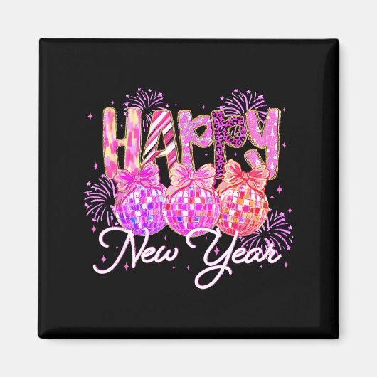 Happy New Year 2026 Family Celebration New Years E Magnet (Vorne)