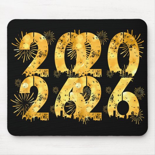 Happy New Year 2026 Family Celebration New Years E Mousepad (Vorne)
