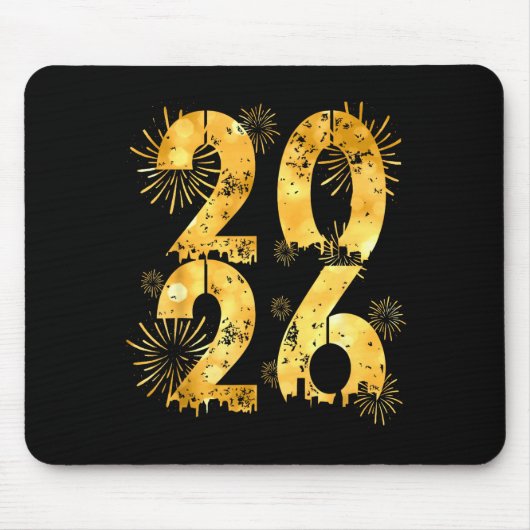 Happy New Year 2026 Family Celebration New Years E Mousepad (Vorne)