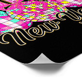 Happy New Year 2026 Family Celebration New Years E Poster (Ecke)