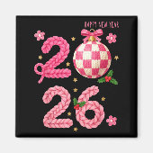 Happy New Year 2026 Family Matching Crochet Men Wo Magnet (Vorne)