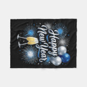 Happy New Year 2026 Family Matching New Year Eve P Fleecedecke (Vorderseite (Horizontal))