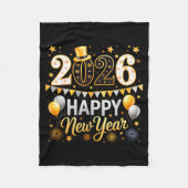 Happy New Year 2026 Family Matching New Year Firew Fleecedecke (Vorderseite)