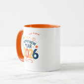 Happy New Year 2026 Festive Celebration Combo Mug Tasse (Vorderseite Links)