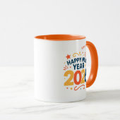 Happy New Year 2026 Festive Celebration Combo Mug Tasse (VorderseiteRechts)