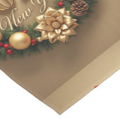 happy new year 2026 festive wreath runner kurzer tischläufer (Ecke)