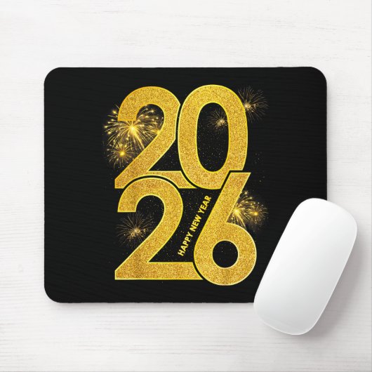 Happy New Year 2026 Firework Family Matching Men W Mousepad (Mit Mouse)