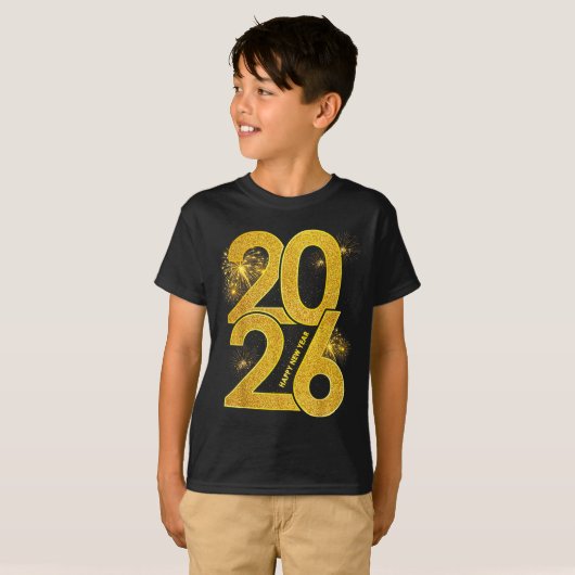 Happy New Year 2026 Firework Family Matching Men W T-Shirt (Vorne ganz)