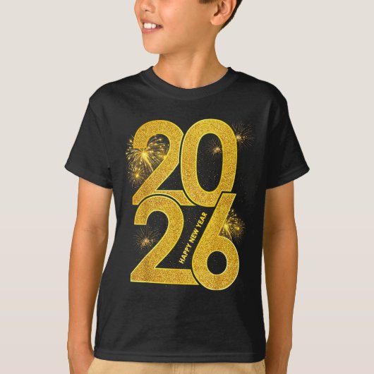 Happy New Year 2026 Firework Family Matching Men W T-Shirt (Vorderseite)