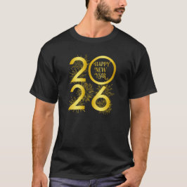 Happy New Year 2026 Fireworks Celebration T-Shirt