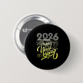 Happy New Year 2026 Fireworks Loading New Years Ev Button (Vorne & Hinten)