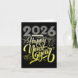 Happy New Year 2026 Fireworks Loading New Years Ev Karte