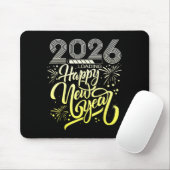 Happy New Year 2026 Fireworks Loading New Years Ev Mousepad (Mit Mouse)
