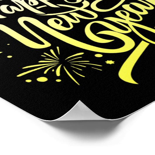 Happy New Year 2026 Fireworks Loading New Years Ev Poster (Ecke)