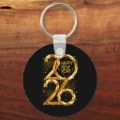 Happy New Year 2026 Fireworks New Year Eve's Nye P Schlüsselanhänger (Vorderseite)