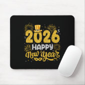 Happy New Year 2026 Fireworks New Years Eve Men Wo Mousepad (Mit Mouse)