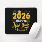 Happy New Year 2026 Fireworks New Years Eve Party Mousepad (Mit Mouse)