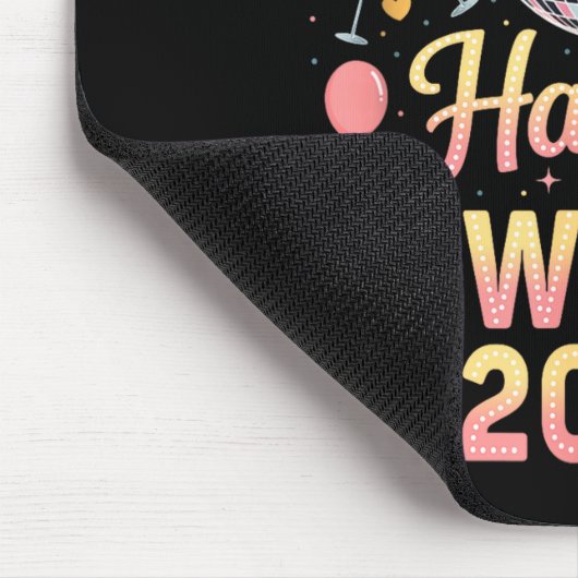 Happy New Year 2026 Fireworks New Year's Eve Party Mousepad (Ecke)