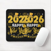 Happy New Year 2026 Fireworks New Years Eve Party Mousepad (Mit Mouse)