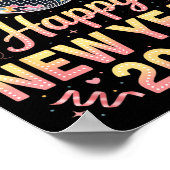 Happy New Year 2026 Fireworks New Year's Eve Party Poster (Ecke)