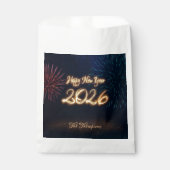Happy New Year 2026 Fireworks Sparkling Gift Geschenktütchen (Vorderseite)