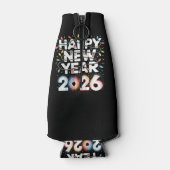 Happy New Year 2026 Flaschenkühler (Rückseite)