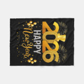 Happy New Year 2026  Fleecedecke (Vorderseite (Horizontal))