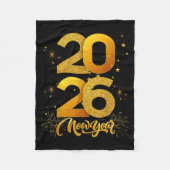 Happy New Year 2026 Fleecedecke (Vorderseite)