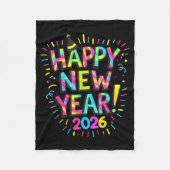 Happy New Year 2026 Fleecedecke (Vorderseite)