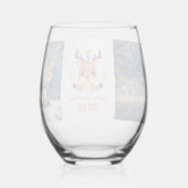 happy new year 2026 fox & reindeer  weinglas ohne stiel (Rückseite)