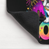 Happy New Year 2026 French Bulldog Fireworks Party Mousepad (Ecke)