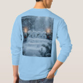 happy new year 2026 frosty winter long sleeve T-Shirt (Rückseite)