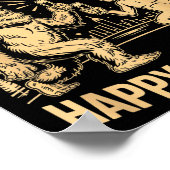 Happy New Year 2026 Funny Bigfoot And Alien Lovers Poster (Ecke)