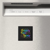 Happy New Year 2026 Funny Family Friend New Year E Magnet (In Situ (Geschirrspüler))