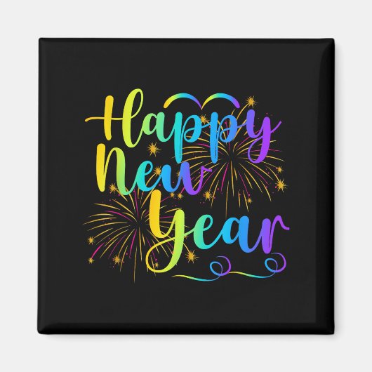 Happy New Year 2026 Funny Family Friend New Year E Magnet (Vorne)