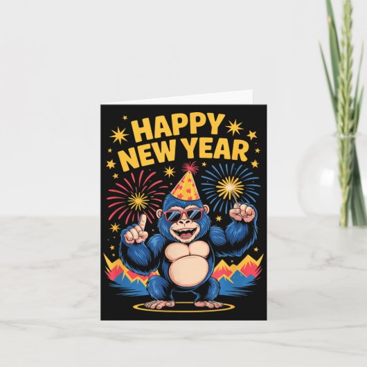 Happy New Year 2026 Funny Kids Bigfoot Lovers Part Karte (Vorderseite)