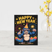 Happy New Year 2026 Funny Kids Bigfoot Lovers Part Karte (Gelbe Blume)