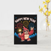 Happy New Year 2026 Funny Kids Bigfoot Lovers Part Karte (Gelbe Blume)