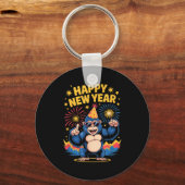 Happy New Year 2026 Funny Kids Bigfoot Lovers Part Schlüsselanhänger (Vorderseite)