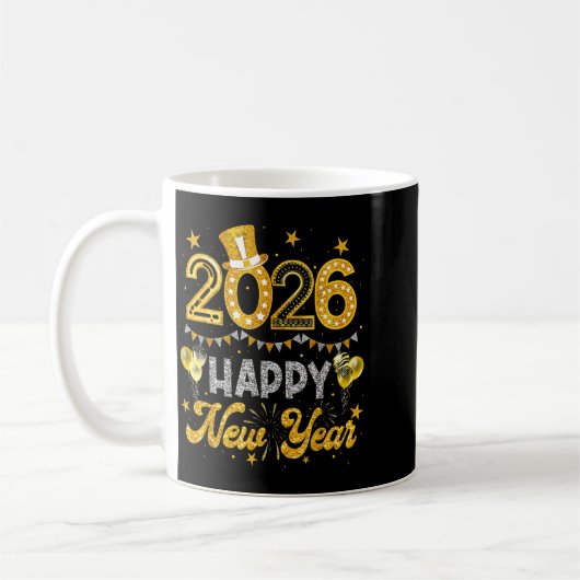Happy New Year 2026 Funny New Years Eve Party Men Kaffeetasse (Links)